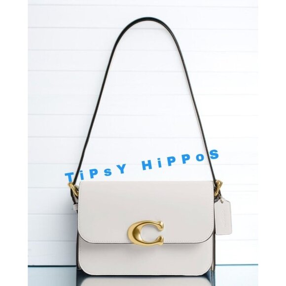 NEW!!! Coach White/Chalk Leather Sage Shoulder Bag/Crossbody with Adjustable Str - Picture 1 of 12